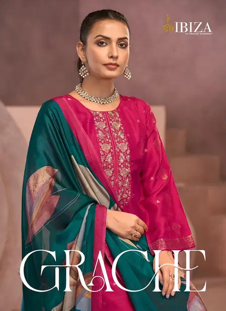 Grache By Ibiza Silk Embroidery Salwar Kameez Wholesalers In Delhi